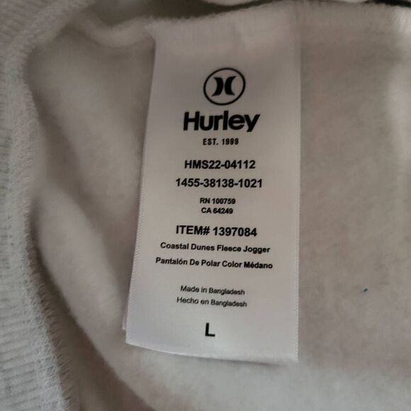 Hurley Men's Midweight Fleece Jogger sz lg‎ - Picture 6 of 12